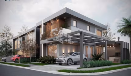 Casa Sobrado em construção 115,54m² área construída 3 dormitórios 1 suíte 2 vagas