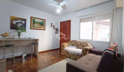 Apartamento 1 dormitório, térreo no Bairro Humaitá, Aceita Financiamento e FGTS!