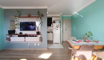 Apartamento 3 dormitórios com sacada e churrasqueira, 1 vaga e infra completa