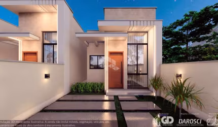 Casa em Canelinha, Living integrado,  02 quartos,  01 suíte, 01 Banheiro social, 01 Vaga de garagem descoberta , 01 Área de serviço