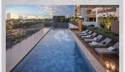 Studio moderno com varanda e vista espetacular