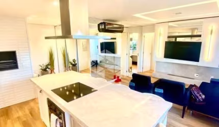 APARTAMENTO 3D,  REVERTIDO PARA 2D COM LIVING ESTENDIDO, DECORADO E MOBILIADO NO LINDÓIA