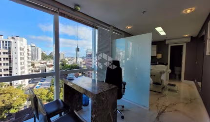 Sala comercial clinica médica montada com 56m² no Próximo do Parcão