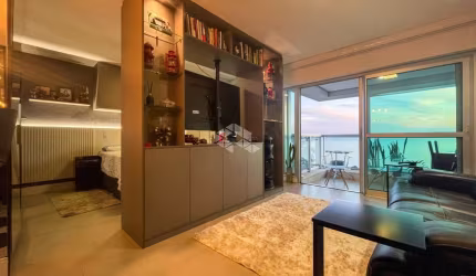 Apartamento tipo studio, com dormitório integrado junto ao Barra Shopping Sul
