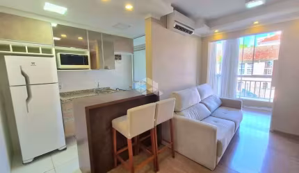 Apartamento 2 dormitorios, semi mobiliado, churrasqueira no bairro Teresópolis.