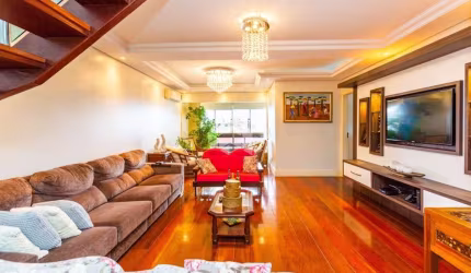 Cobertura 4 dormitórios, suíte, 2 vagas, 256m², Vila Ipiranga, Porto Alegre.