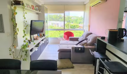 APARTAMENTO SEMI MOBILIADO COM VISTA, de 3 dormitórios em condominio com infra completa