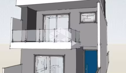 Casa estilo sobrado com 136,50 m² de área total, 3 suítes em condomínio fechado com infra