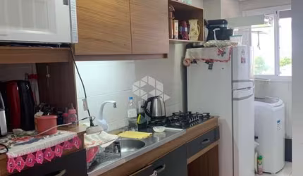 Apartamento com 51m com 2 dormitórios uma vaga de garagem,  co churrasqueira no bairro Santa Fé.