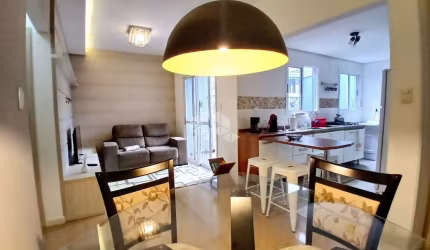 Apartamento com 70m mobiliado de 2 dormitórios vaga dupla no bairro Charqueadas