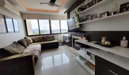 Apartamento  03 dormitórios, sendo 1 suíte, semimobiliado, lareira e churrasqueira a uma quadra da Assis Brasil