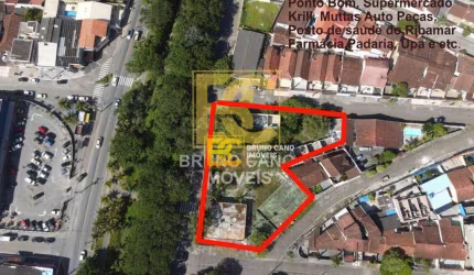 Terreno à venda, 2575 m² por R$ 3.000.000,00 - Centro - Peruíbe/SP