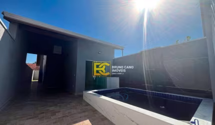 Casa Nova com Suíte e Piscina – Moderna e a 1.500m da Praia