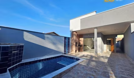 Casa nova e moderna com piscina   - Cidade Nova Peruibe - Peruíbe/SP