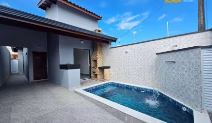 Casa nova e moderna com piscina - Jardim Imperador - Peruíbe/SP