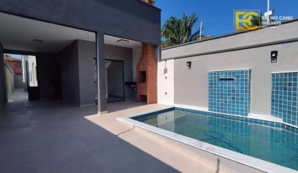 Casa térrea nova e moderna - Nova Peruibe - Peruíbe/SP