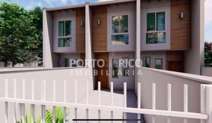 Sobrado na planta  2 quartos, Bairro Centro, Araquari-SC