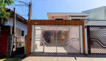 Casa a venda com 4 dormitórios a venda na mooca, entrada lateral e quintal