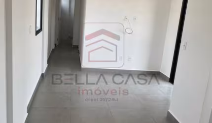 45,05 m² - Studio, NOVO - 2 quartos, sala com terraço, cozinha, área serviço, lazer churrasqueira