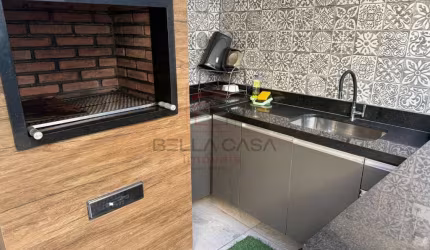 Casa Térrea - Vila Pudente - 132m² - 2 quartos, 2 suítes, 4 banheiros, 3 vagas, churrasqueira