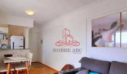 Apartamento com 2 dormitórios para alugar, 50 m² por R$ 2.421,00 - Vila Príncipe de Gales - Santo André/SP