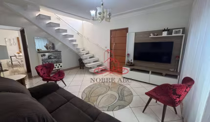 Sobrado com 3 dormitórios à venda, 145 m² por R$ 890.000,00 - Vila Alzira - Santo André/SP