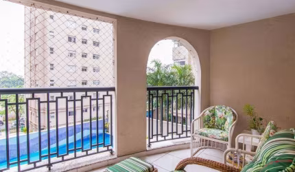 APARTAMENTO COM 118 m²,  TRÊS SUITES E VARANDA GOURMET - Campo Belo