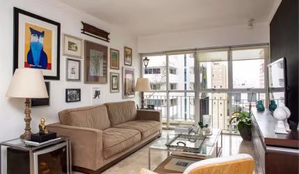 Apartamento à venda em Moema, 170 m² com 3 dorm. 1 suíte andar alto