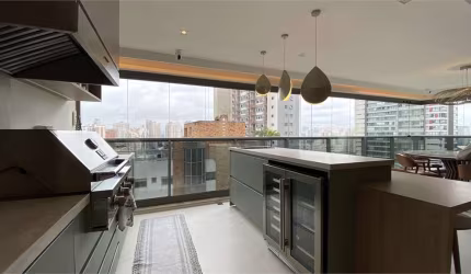 apartamento em andar alto Authentique campo belo venda compra reformado 4 vagas
