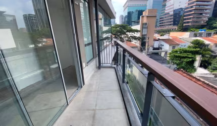 Apartamento novo a venda na Vila Olímpia, com 63 m2, terraço, 1 suíte e 2 vagas de garagem