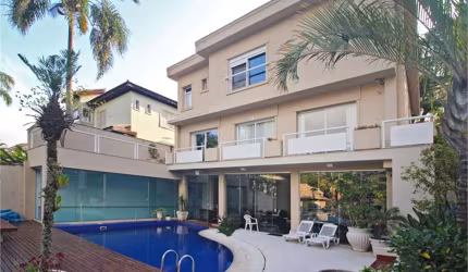 Casa  no alto da boa vista de 06 vagas, 4 suítes, piscina, raia, quadra de tênis e salão de festas