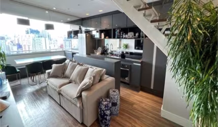 Apartamento Duplex com 1 Quarto e 2 Banheiros á Venda 60m² em Bela Vista - SP.