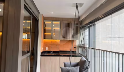 Apartamento mobiliado com 44 m2, 1 dormitório e 1 vaga a venda nos Jardins