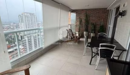 Apartamento à venda, 3 quartos, 2 suítes, 2 vagas, Boqueirão - Santos/SP