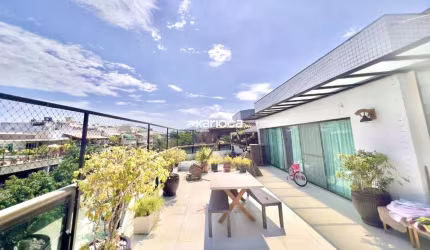 Espetacular Cobertura ÚNICA de 430m2 - 4 Suítes - Recreio