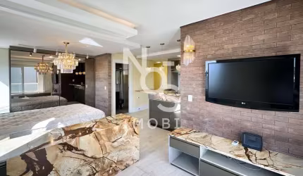 Loft Semimobiliado com churrasqueira- localizado no Bairro Expoisção