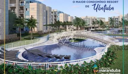 Oportunidade imperdível de Apartamento Garden à venda no Maior Condomínio Resort de Ubatuba, na pra