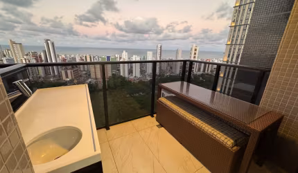 Belo apartamento com 2 suites - Mobiliado - Andar alto - Miramar João Pessoa PB