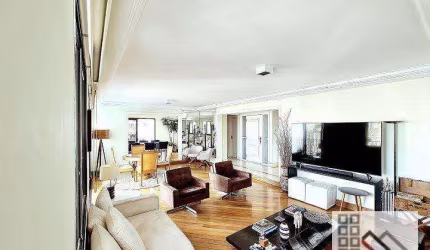 Apartamento 4 dormitórios (265m²), 4 suítes, Varanda, 4 vagas. Próximo do Shopping Ibirapuera