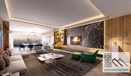 Apartamento 3 Dormitórios (157m²), 3 Suítes, Varanda, 2 Vagas. Próximo da estação Brooklin do metrô
