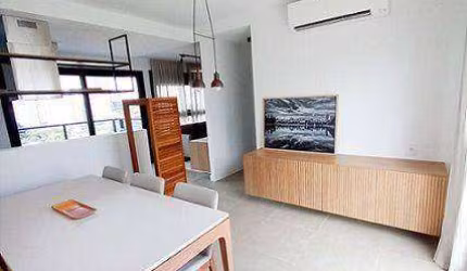 Apartamento 1 Dormitórios (105m²), 1 Suíte, Totalmente Mobiliado, 1 Vaga. Próximo do mercado Municipal de Pinheiros