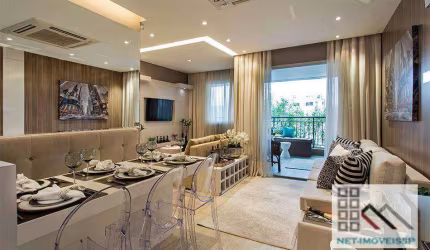 Apartamento 2 Dormitórios (60,5m²), 1 Suíte, 1 Vaga, Terraço. A poucas quadras do Parque do Piqueri