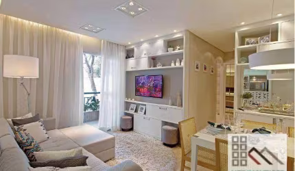 Apartamento 2 dormitórios (61,95m²), 1 Suíte, Sacada, 1 Vaga. Próximo do Shopping Plaza Sul