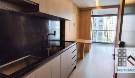 Studio 1 Dormitórios (27m²), 1 Banheiro Social, Mobiliado. Você entre os Bairros mais Nobres da Cidade