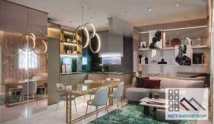 Apartamento 2 Dormitórios (44m²), 1 Banheiro Social, Terraço. Próximo da estação Eucaliptos do metrô