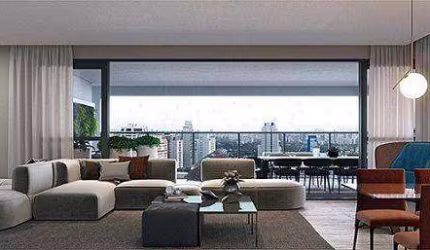 Apartamento 4 Dormitórios (227m³), 4 Suítes, Varanda, 4 Vagas. O maior complexo multifuncional de São Paulo