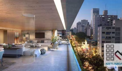 APARTAMENTO GARDEN 4 DORMITÓRIOS (585,45m²), 4 SUÍTES, VARANDA, 5 VAGAS. EXCLUSIVIDADE E LUXO NO MELHOR DO JARDINS