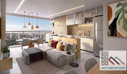 APARTAMENTO 2 DORMITÓRIOS (56m²), 1 SUÍTE, TERRAÇO, 1 VAGA. A 3 MINUTOS DA ESTAÇÃO SANTOS-IMIGRANTES