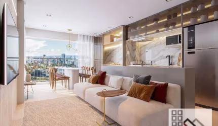 APARTAMENTO 2 DORMITÓRIOS (59,2m²), 1 SUÍTE, TERRAÇO, 1 VAGA, PRÓXIMO DA ESTAÇÃO ADOLFO PINHEIRO