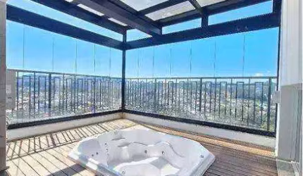COBERTURA DUPLEX 3 DORMITÓRIOS (172m²), 3 SUÍTES, VARANDA, 2 VAGAS. VISTA PANORÂMICA LINDISSIMA